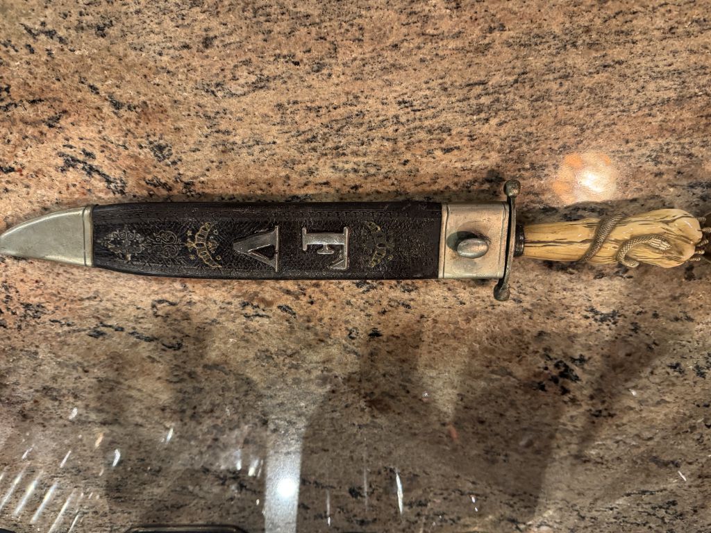 Knife and sheath together